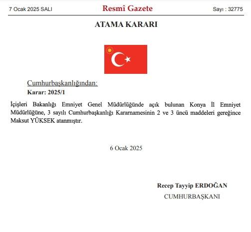 baskan erdogan imzaladi bir ilimize yeni emniyet muduru atandi 0 Y8JLz4eW