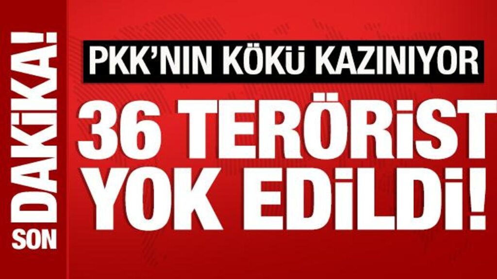 son dakika pkkya cok agir darbe 36 terorist etkisiz Ly6MHaCX