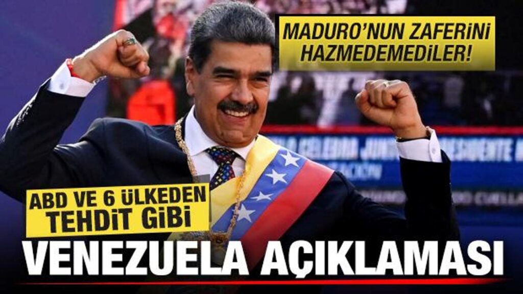 abd ve 6 ulkeden tehdit gibi venezuela aciklamasi maduronun zaferini hazmedemediler q5inRLw9