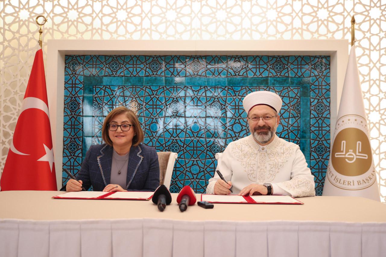 diyanet isleri baskanligi ile gaziantep buyuksehir belediyesi arasinda protokol imzalandi 1 vIieDL98