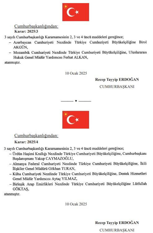 kararlar resmi gazetede disisleri bakanligina kritik atama 2 EHiRBGrN