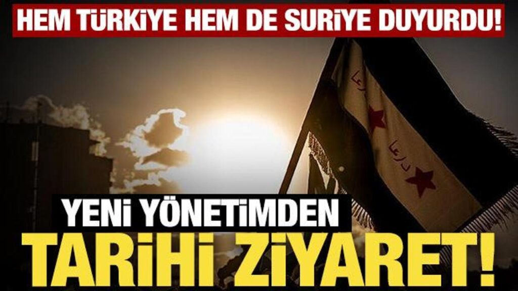 disisleri bakanligi duyurdu suriyedeki yeni yonetimden turkiyeye ziyaret pvwgzLeG